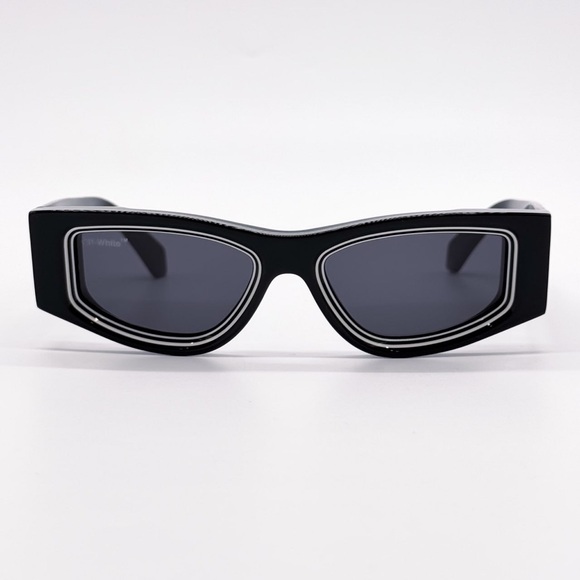 NEW OFF-WHITE ANDY 11007 BLACK SUNGLASSES UNISEX OERI047 1007 OFF-WHITE EYEWEAR